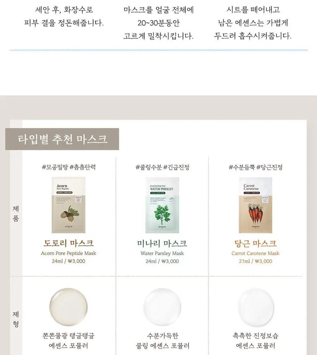 [NEW] 스킨푸드 블루 캐모마일 히알루로닉 마스크시트 10매 상세페이지 18